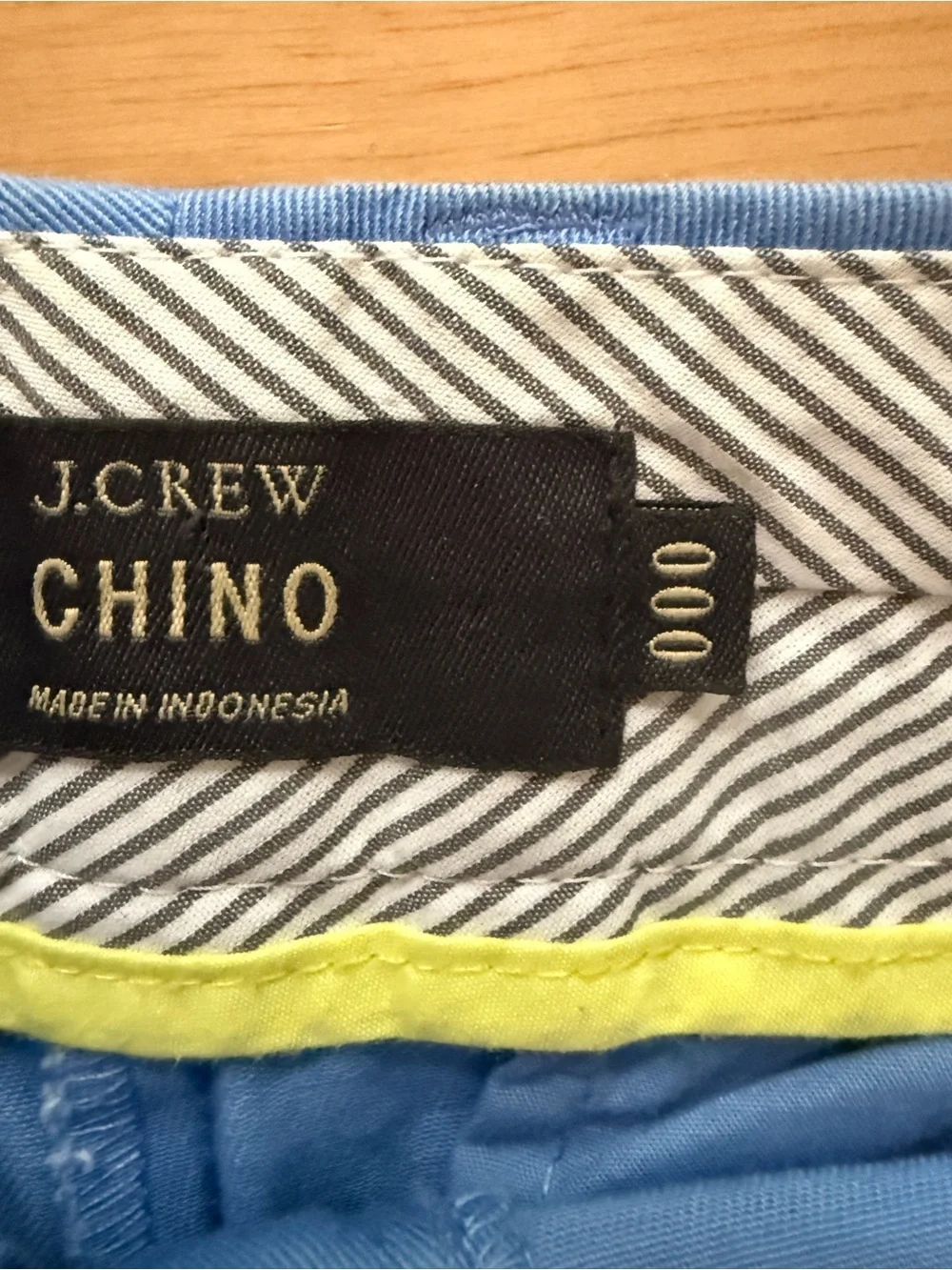 JCREW chino shorts harbor blue size 000